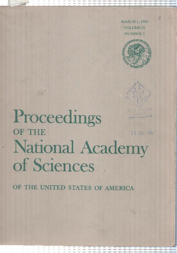 revista cientifica: vol 91 num 5 (march 1994) Proceedings of the National Academy of Sciences of USA