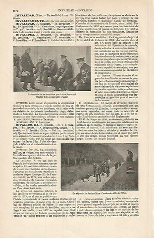 LAMINA ESPASA 7208: Cuadros representando a invalidos