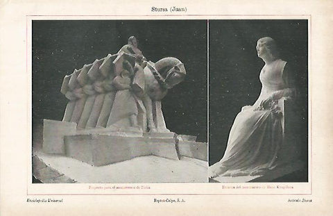 LAMINA ESPASA 7349: Esculturas de J. Strussa