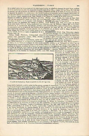 LAMINA ESPASA 7412: Castillo de Starhemberg Austria