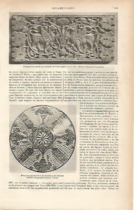 LAMINA ESPASA 7715: Plaqueta de marfil de Siria. 