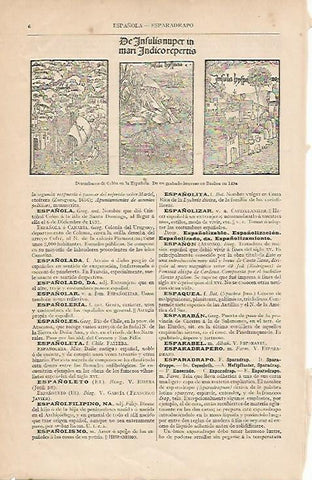 LAMINA ESPASA 7829: Grabado de Basilea de 1494: desembarco de Colon en La Española
