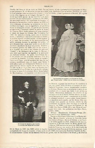 LAMINA ESPASA 7613: La duquesa de Orleans y el duque de Paris por Winterhalter