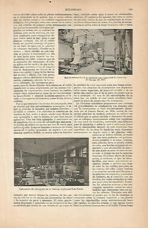 LAMINA ESPASA 7983: La Farbwerke de Hoeschst del Mein