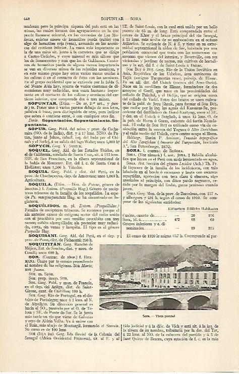 LAMINA ESPASA 7497: Vista parcial de Sora Barcelona