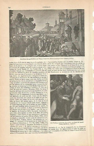LAMINA ESPASA 7975: Bendicion de San Esteban por Carpaccio