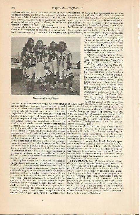 LAMINA ESPASA 7984: Esquimales de Alaska