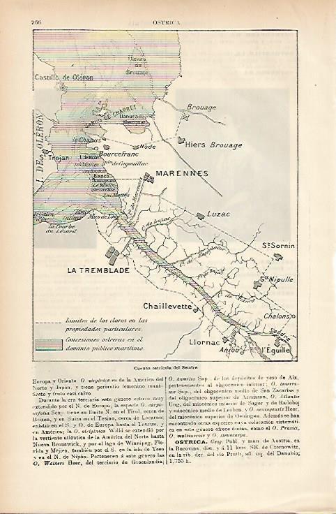 LAMINA ESPASA 7651: Mapa de la cuenca del Seudre