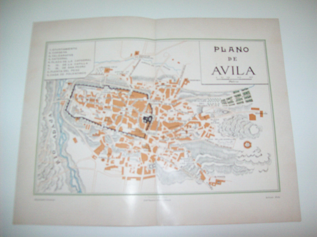 LAMINA ESPASA 7171: Plano de Avila