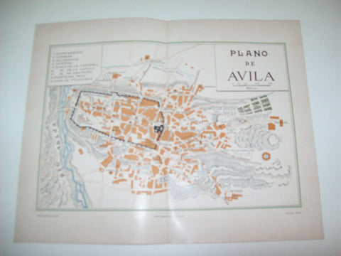 LAMINA ESPASA 7171: Plano de Avila