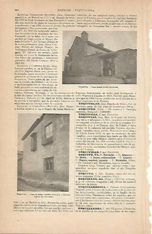LAMINA ESPASA 7985: Casa donde vivio Cervantes en Esquivias Toledo