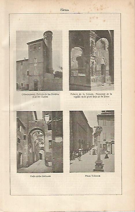 LAMINA ESPASA 705: Imagenes de Siena Italia