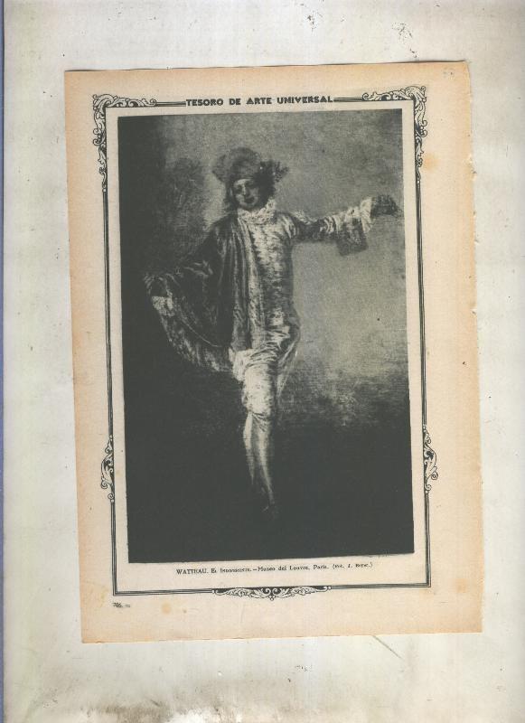 Lamina 057: El indiferente de Watteau