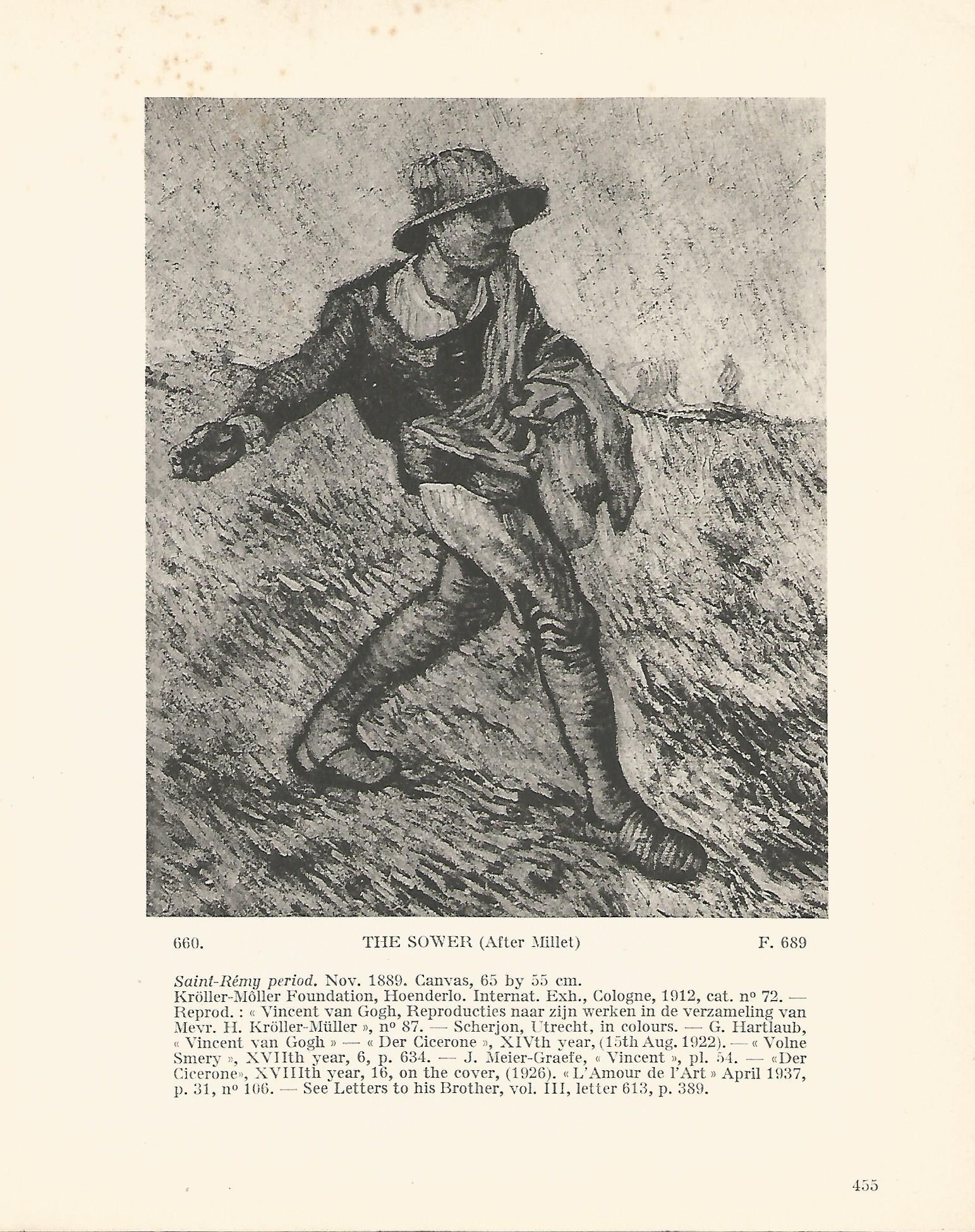 LAMINA 1426: VAN GOGH.  The Sower