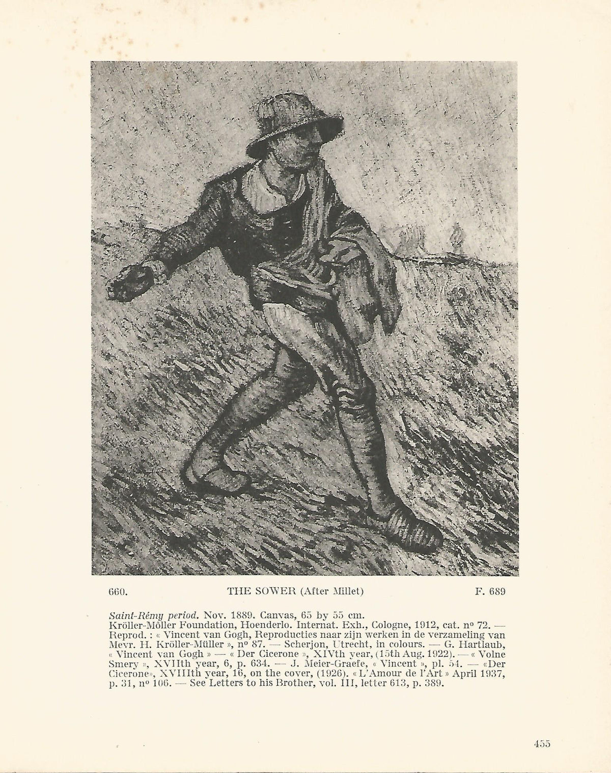 LAMINA 1426: VAN GOGH.  The Sower