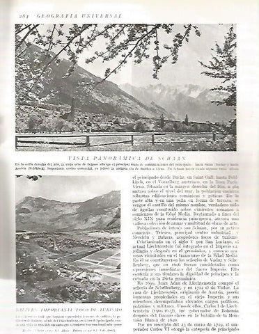 LAMINA 3189: LIECHTENSTEIN. Vista de Schaan. Vista de Balzers