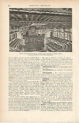 LAMINA ESPASA 7585: Palacio de la Musica de Barcelona