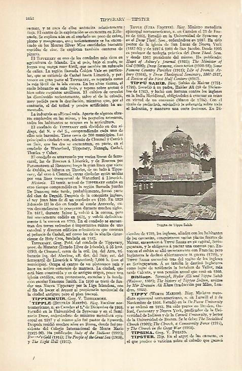 LAMINA ESPASA 8503: Tumba de Tippu Sahib en India