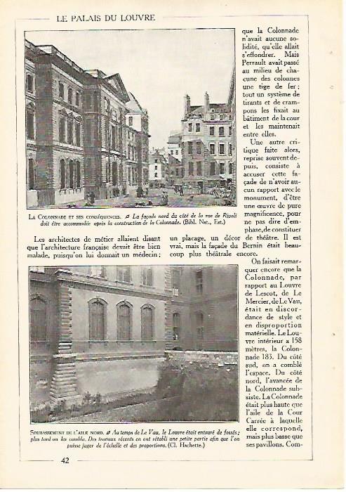LAMINA 3973: LOUVRE. LADO DE LA RUE DE RIVOLI