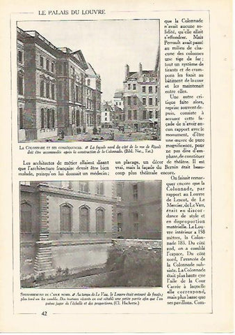 LAMINA 3973: LOUVRE. LADO DE LA RUE DE RIVOLI