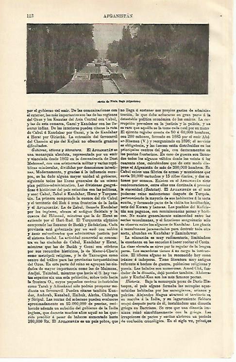 LAMINA ESPASA 12566: Jardin de Nimla en Bagh Afganistan