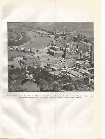 LAMINA GEOGRAFIA 0342: Vista aerea de Dresde Alemania