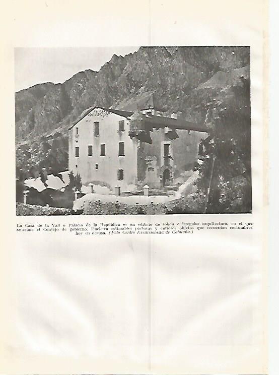 LAMINA GEOGRAFIA 0390: Casa de la Vall en Andorra