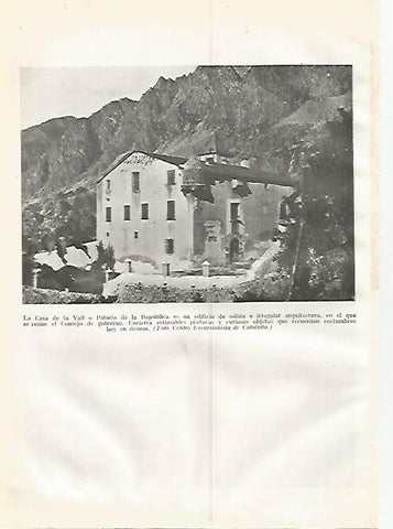 LAMINA GEOGRAFIA 0390: Casa de la Vall en Andorra