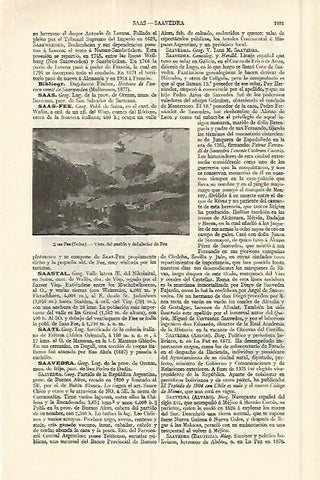 LAMINA ESPASA 17111: Vista de Saas Fee Suiza