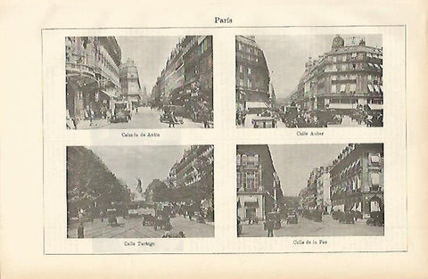 LAMINA ESPASA 2270: Diferentes calles de Paris