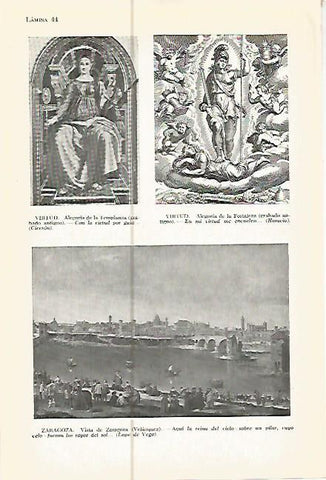 LAMINA 05371: Alegoria de la Templanza y vista de Zaragoza