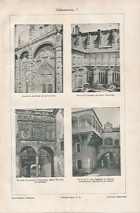 LAMINA ESPASA 18153: Edificios de Salamanca