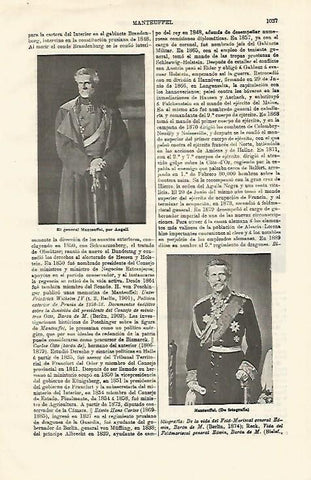 LAMINA ESPASA 18665: El General Manteuffel