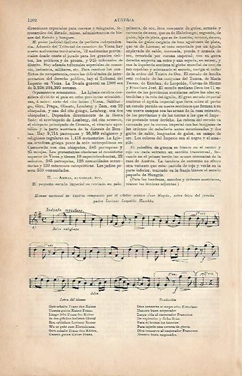 LAMINA ESPASA 7135: Himno nacional de Austria