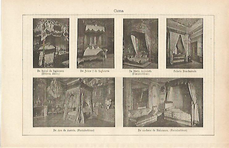 LAMINA ESPASA 14755: Tipos de cama