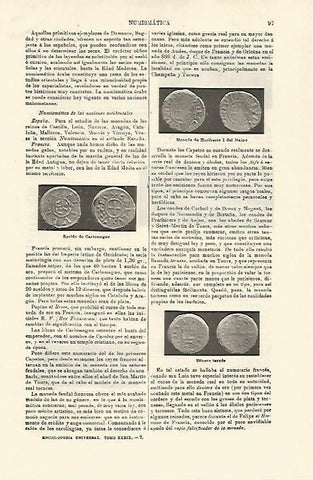 LAMINA ESPASA 21201: Monedas medievales