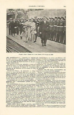 LAMINA ESPASA 22109: Llegada a Nueva Zelanda de Isabel II