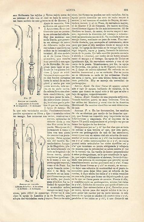 LAMINA ESPASA 12681: Agujas de cirugia