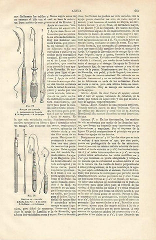 LAMINA ESPASA 12681: Agujas de cirugia