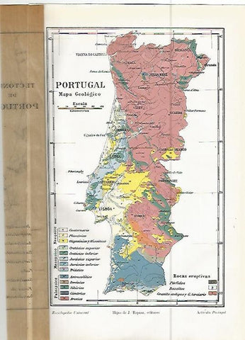 LAMINA ESPASA 10569: Mapa geologico de Portugal