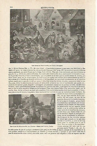 LAMINA ESPASA 24095: Las obras de Misericordia por P. Brueghel