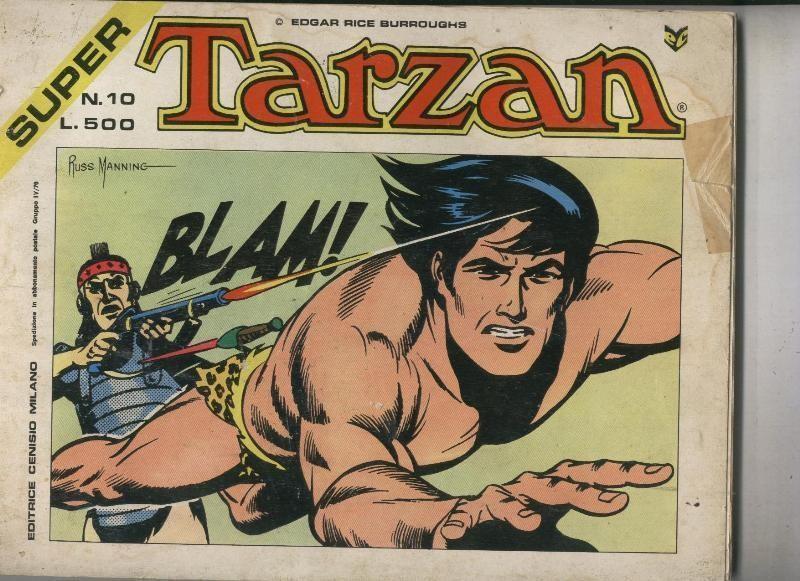 Super Tarzan tiras diarias de Russ Manning inumero 10 (numerado 1 en interior cubierta)