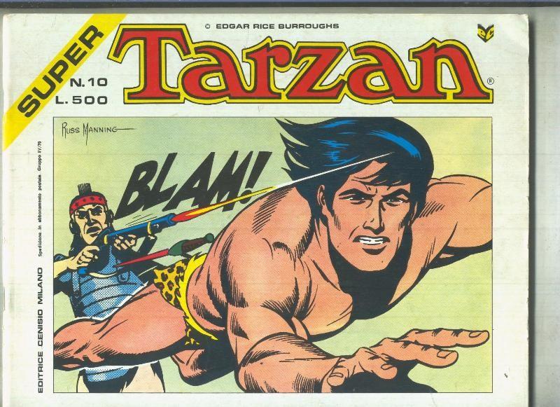 Super Tarzan tiras diarias de Russ Manning numero 10 (numerado 2 en interior cubierta)