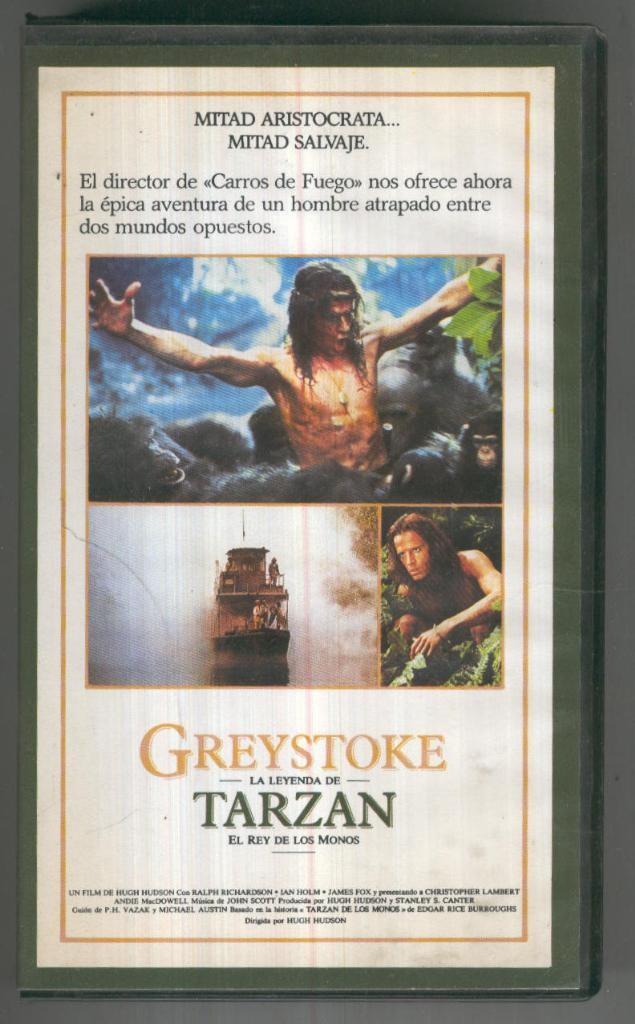 VHS Cine: GREYSTOKE, LA LEYENDA DE TARZAN EL REY DE LOS MONOS - Hugh Ludson