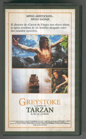 VHS Cine: GREYSTOKE, LA LEYENDA DE TARZAN EL REY DE LOS MONOS - Hugh Ludson
