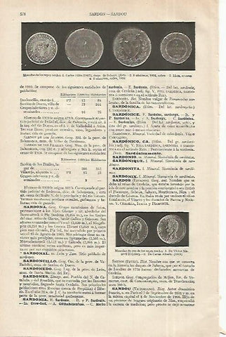 LAMINA ESPASA 12367: Monedas de los reyes sardos