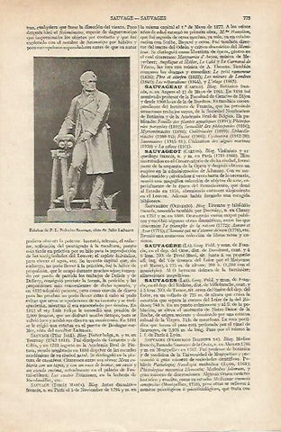 LAMINA ESPASA 12415: Estatua de Sauvage por Lafrance