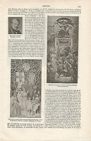 LAMINA ESPASA 12474: Obras y retrato de L. Schewind