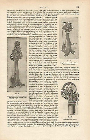 LAMINA ESPASA 14741: Maquinas para hacer calzado