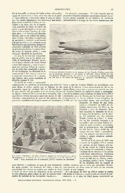 LAMINA ESPASA 14823: Dirigible ZPG -3W de Estados Unidos